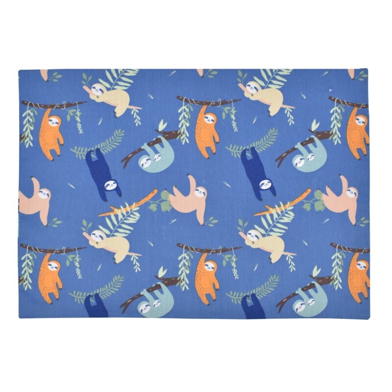 Envelop Kids Peuter Kussensloop Katoenen Baby Kussensloop Past Voor 13x18in 14x19in 12x16in Kussen Zacht Ademend: Blue Bottom Sloth