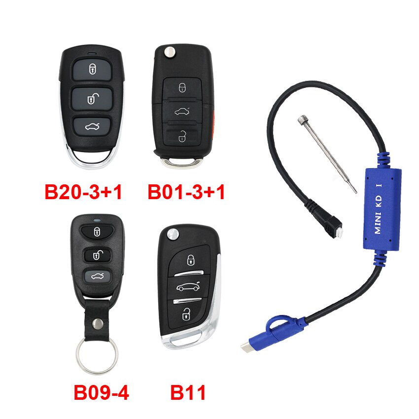 KEYDIY Mini KD Remote Key Generator Remotes in Mobile Phone Support Android Similar with KD900 + B11 B29 B09-4 B20-3+1 B01-3+1