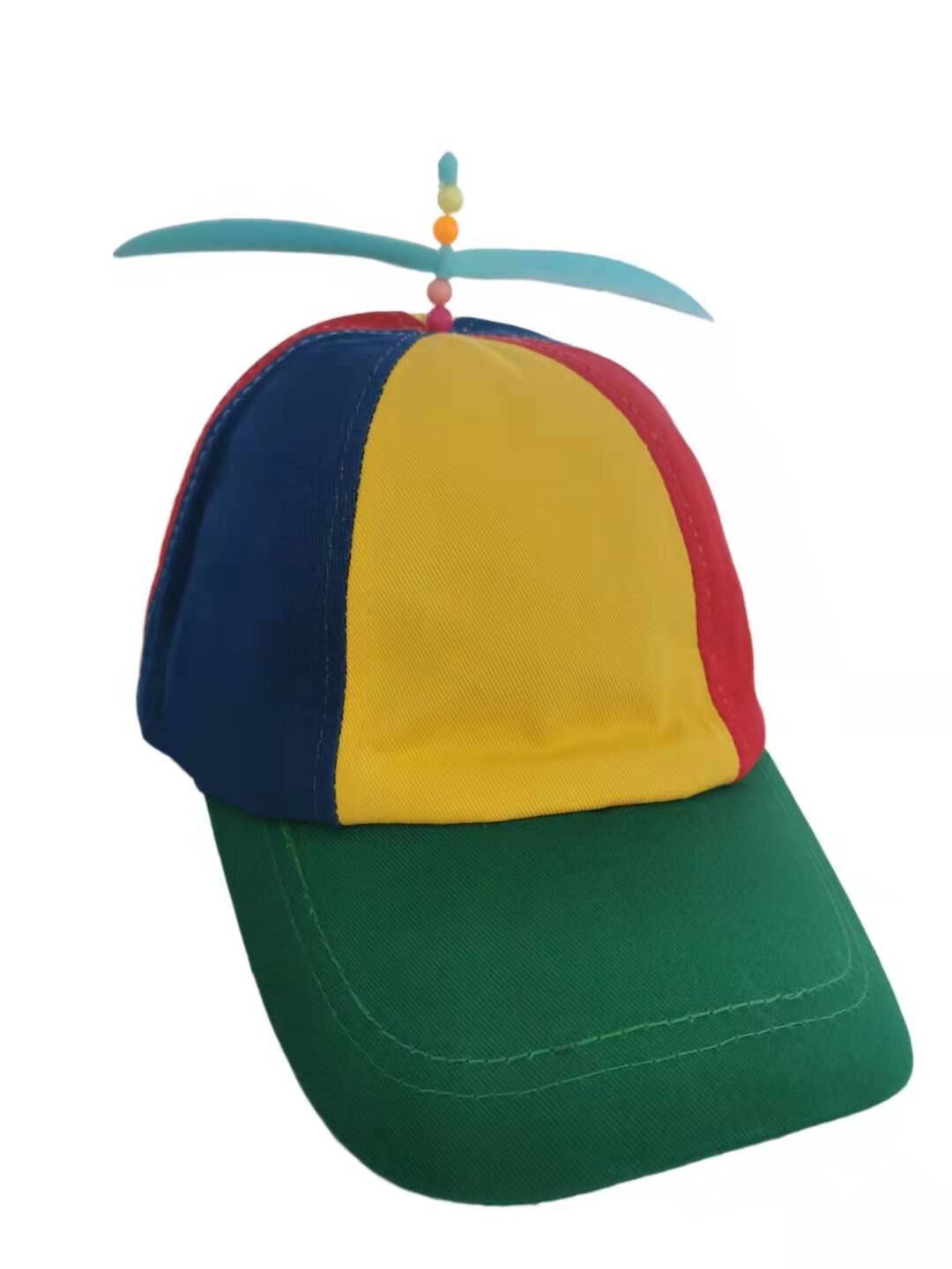 Bamboe Libel Patchwork Baseball Cap Pet Voor 3-20 Jaar Helikopter Propeller Grappig Adventure Vader Hoed Snapback Hoed: green / 9 years-adult 56cm