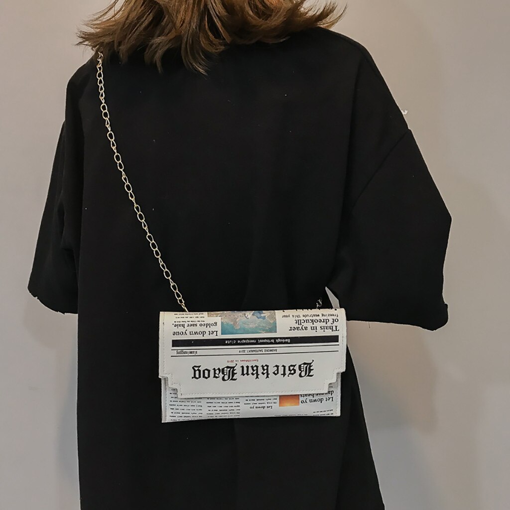 #25 kvinder messenger bag skuldertaske personlighed lille firkantet avis taske crossbody taske kvindelig håndtaske punge