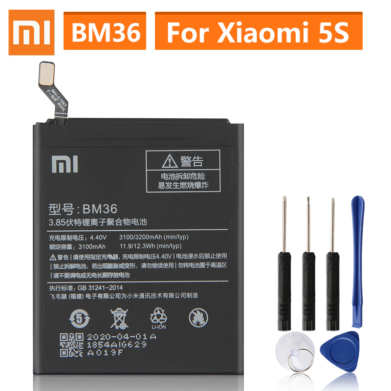 Originele Batterij BM47 Voor Xiaomi Redmi 3 3S 3X 4X Redmi3 Pro Redmi Opmerking 4 4X Pro BN41 Xiaomi 9 M9 Mi9 BM3L Mi5s Mi 5S BM36: BM36-Mi5S