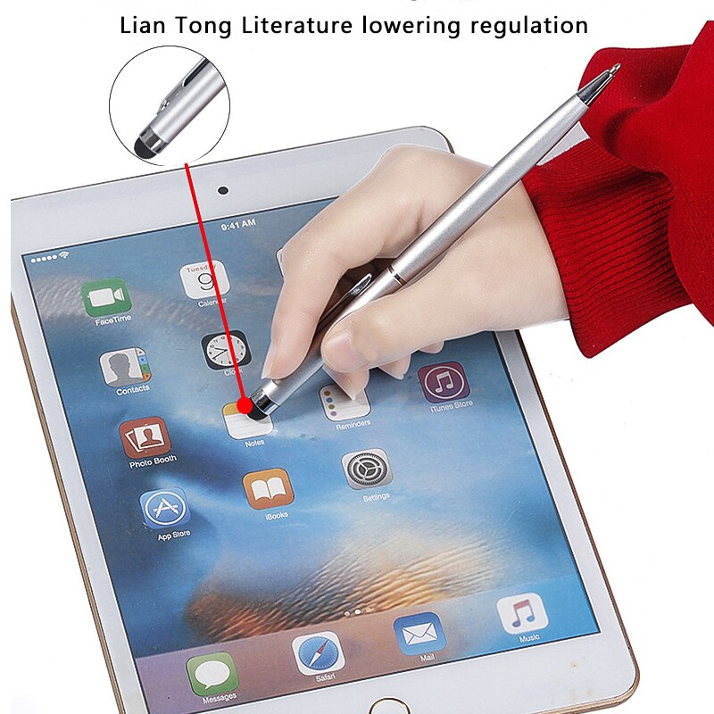 2PCS Dual-use sensitive Pen writing tablet touch Pen for Iphone Samsung Xiaomi Huawei Lenovo Ipod Mobile phone stylus paiting