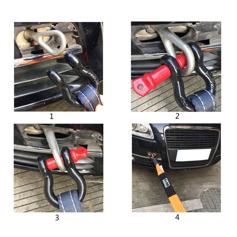 Trailer Truck Cargo Fixed Buckle Anti-rust Iron U-hook 2.0 T/4.75T/6.5T for Cars Heavy Duty Off-Road Recovery Hook