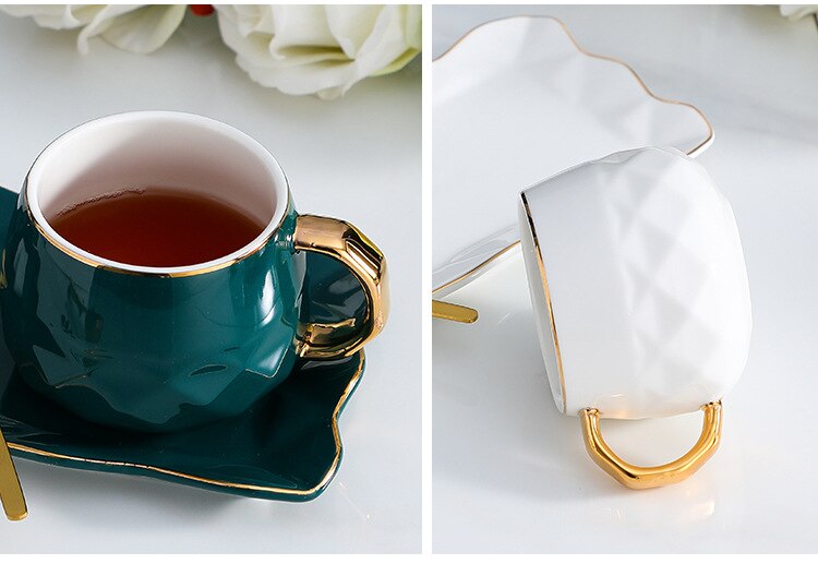 China Ceramic Cups Coffee Mugs Drink for Mugs Tea Cup and Saucer Coffe Cups Coffee Cup Set Breakfast Cup Tea Set