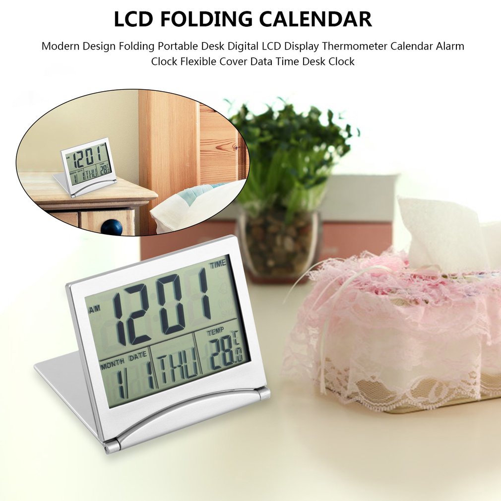 Modern Opvouwbare Draagbare Bureau Digitale Lcd Di – Grandado