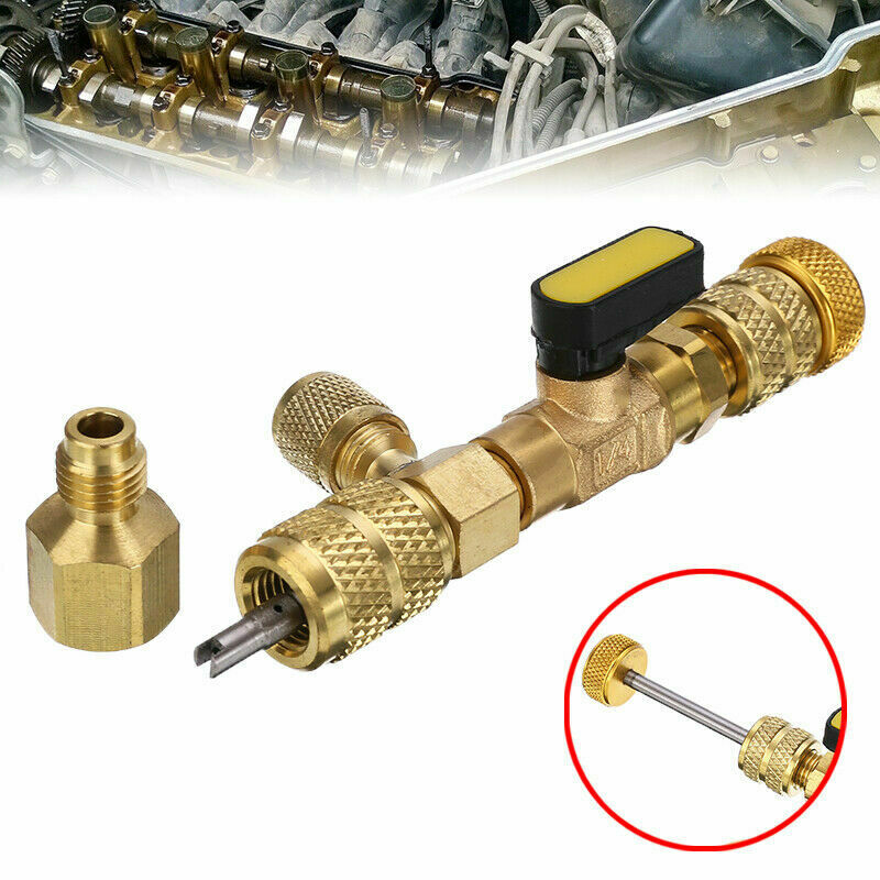 R410a r22 dobbelt størrelse sae port hvac ventil kerne fjernelse installationsværktøj 1/4 5/16 tommer ventil kerne fjernelse værktøj