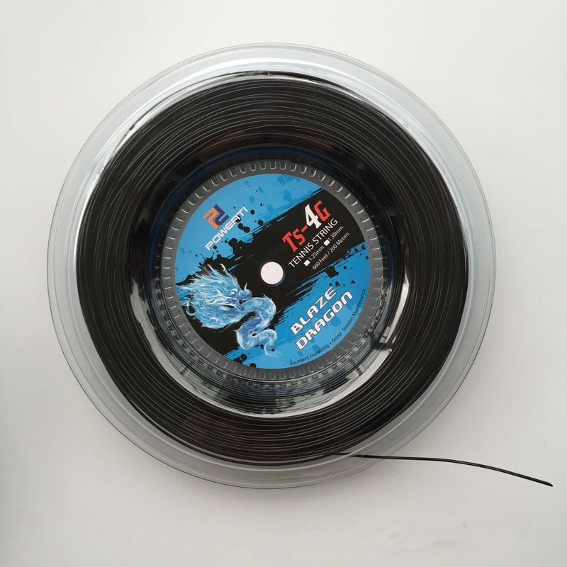 660Feet/ 200M Polyester Tennis String Tennis Racket Line Tennis Practice String Resistance Hard Line Rough Power Line 1.25mm/1.3