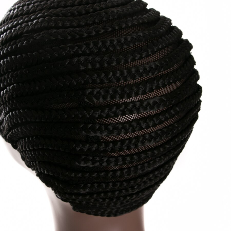 Cornrow Wig Caps For Making Wigs With Adjustable Strap Braided Products synthetic 1 piece Women Hairnets Easycap