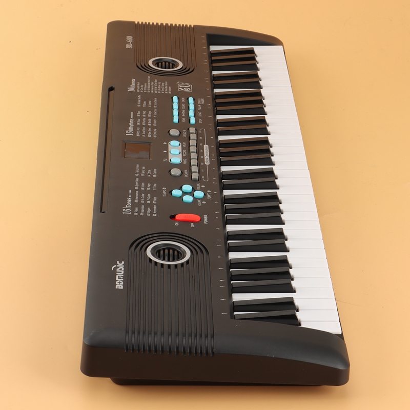 BDMUSIC 61 Keys Keyboard Piano, Electronic Digital Piano With Built-In Speaker Microphone, Portable Keyboard Teaching