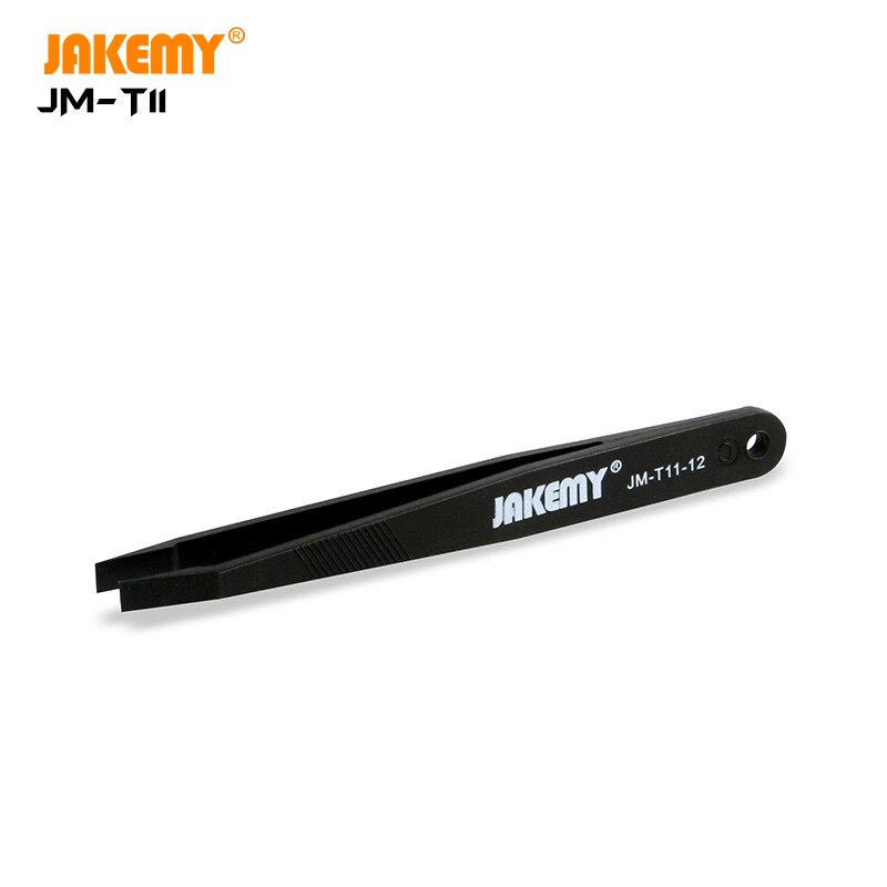 3 In1 Jakemy JM-T11 Anti-Statische Pincet Kit Hittebestendige Platte Puntige Gebogen Pincet Set Telefoon Laptop Pcb reparatie