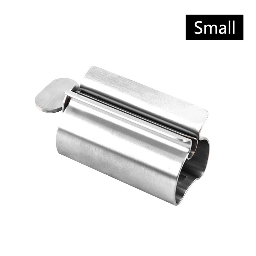 Bathroom Accessories Set Rolling Toothpaste Squeezer Tube Toothpaste Dispenser Toothbrush Holder Stainless Steel Dispenser: Small