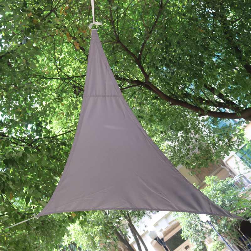 2*2*2m Dreieckige Polyester Regendicht Leinwand Sonnenschirm Netz Sonne Schutz Haus Hof Baldachin Sonne Sonnensegel markise Camping Schatten Tuch
