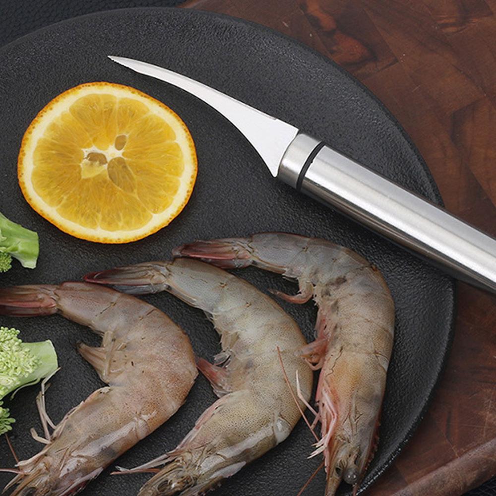 1pcs Stainless Steel Peeling Shrimp Lobster Knifes Shrimp Line Practical Seafood Tools Portable Kitchen Supplies