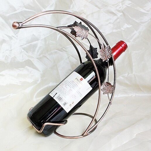 Metal Wine Holders Moon Shape Wine Bottle Rack