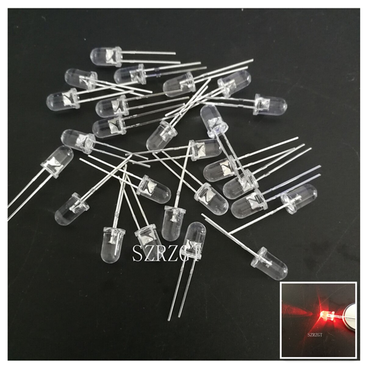 Kit De 1000 LEDs 5mm - Assortiment De 5 Couleurs (rouge, Jaune, Bleu, Vert, Blanc) - Pour Projets Arduino Et DIY