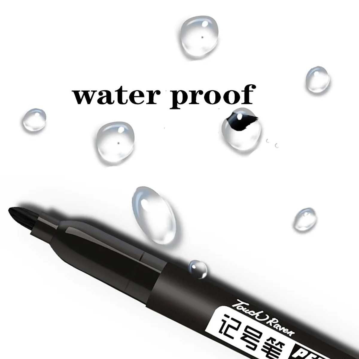 6/10 pièces stylo marqueur Permanent Manga dessin marqueurs noir bleu rouge encre étanche croquis stylos papeterie Art fournitures scolaires