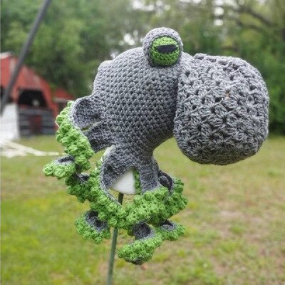 Chapeau en laine tricoté à la main, en forme de pieuvre, pour noël et Halloween: H