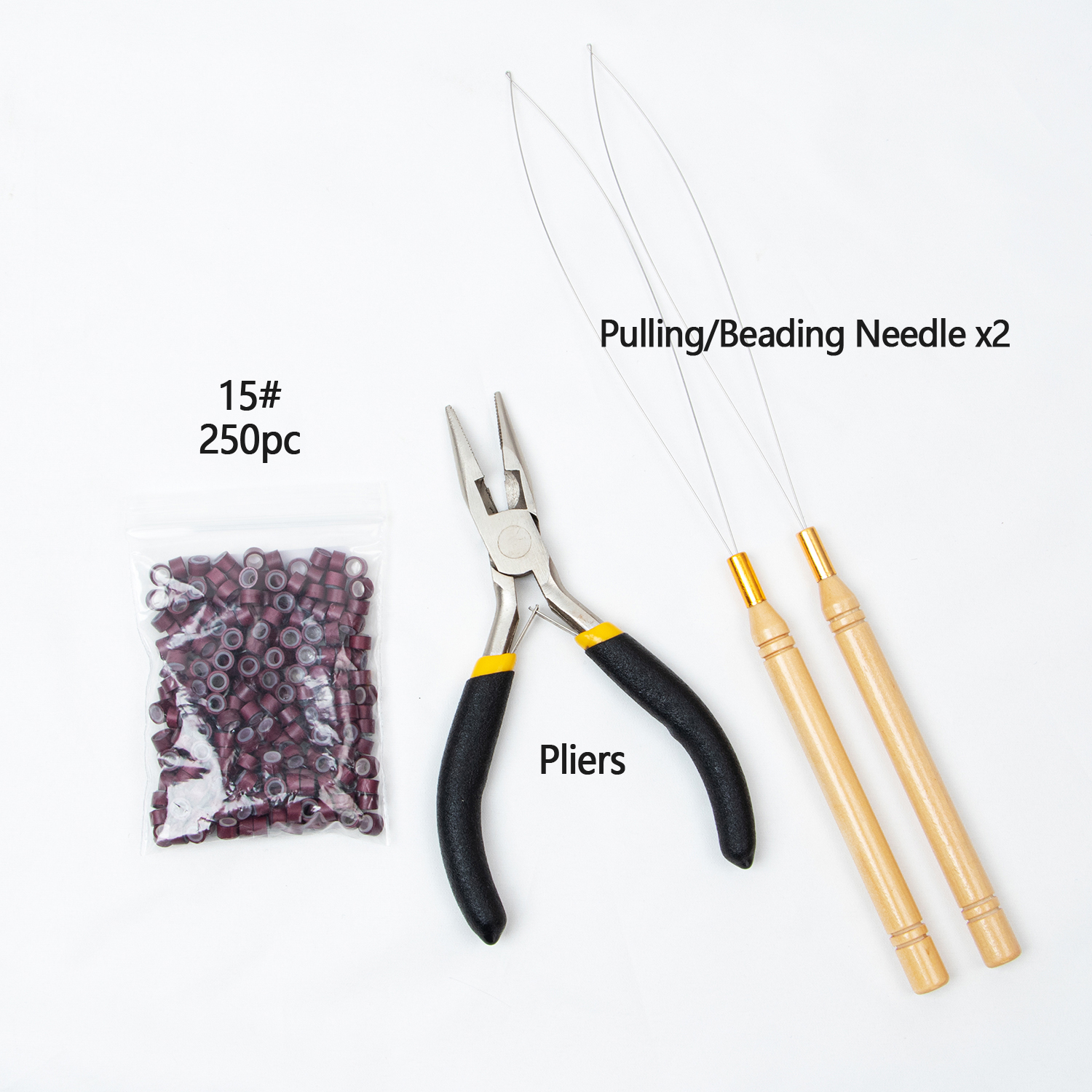 Microlink haarverlenging Metaal Stalen Tang I-tip haarverlenging micro nano ring haarringen Haartang microlink hair extensions: Grey