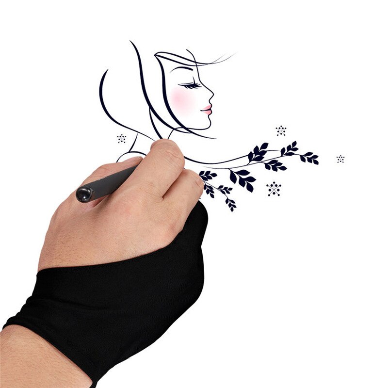 2 Finger artist glove for drawing kids Right Left Hand Artist Drawing for Writing Oil Painting Students Arts Lover Protection