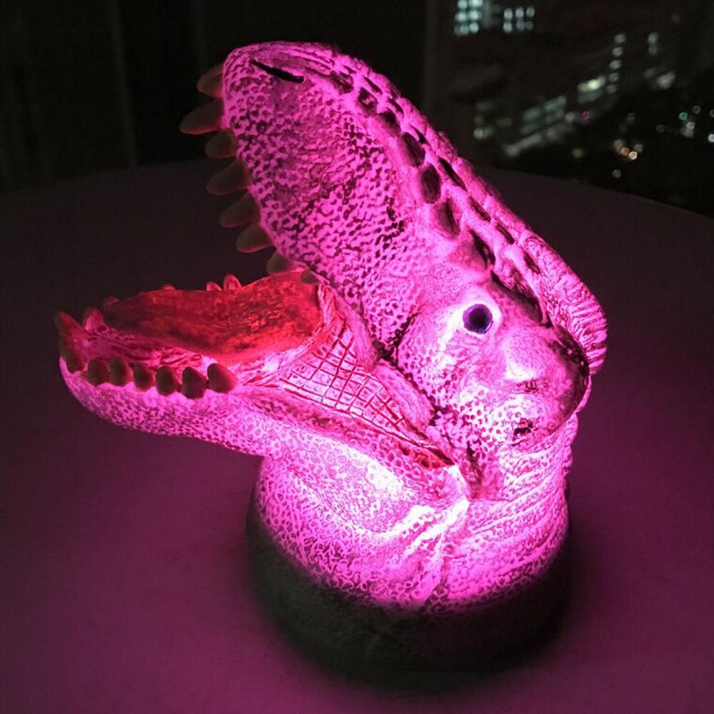 Glow Kleurrijke 3D Grote Mond Dinosaurus Sfeer kinderen Nachtverlichting Bar Decor Lamp Xmas Nieuwjaar Kinderen Speelgoed licht