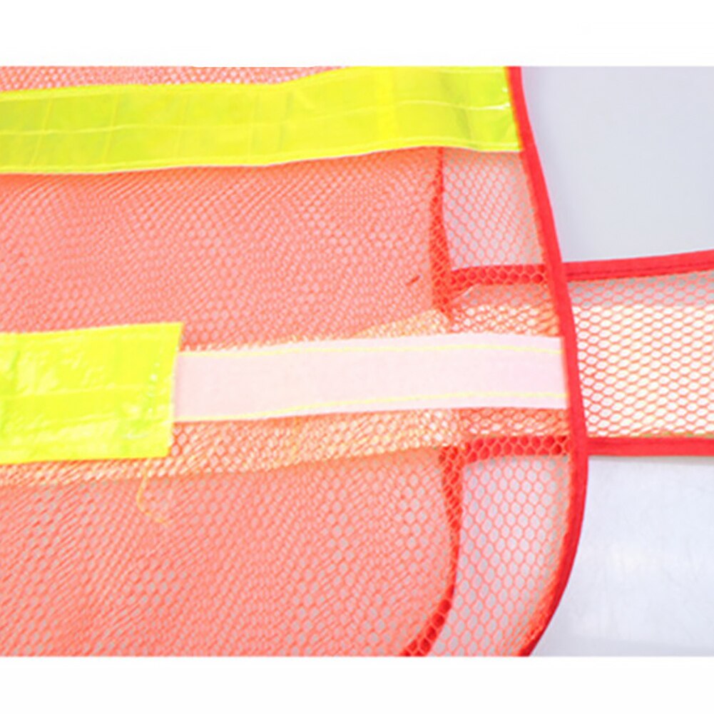 Åndbart mesh justerbar motorveje trafik løb sikkerhed udendørs advarsel natridning rengøring høj synlighed jakke