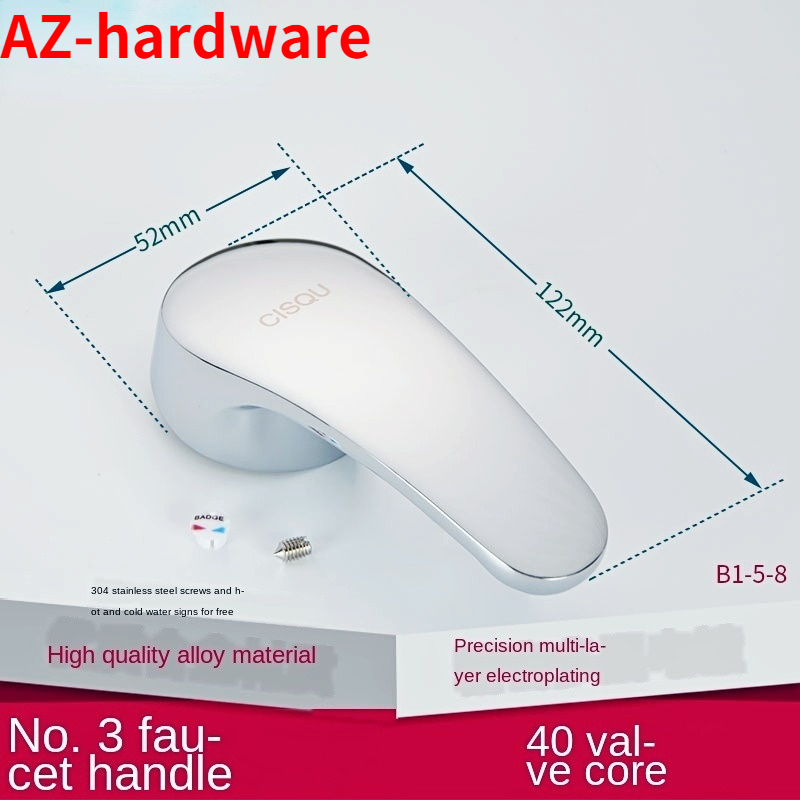 Faucet handle handle dish basin shower switch dial and cold water 25 35 40 spool repair parts: Orange