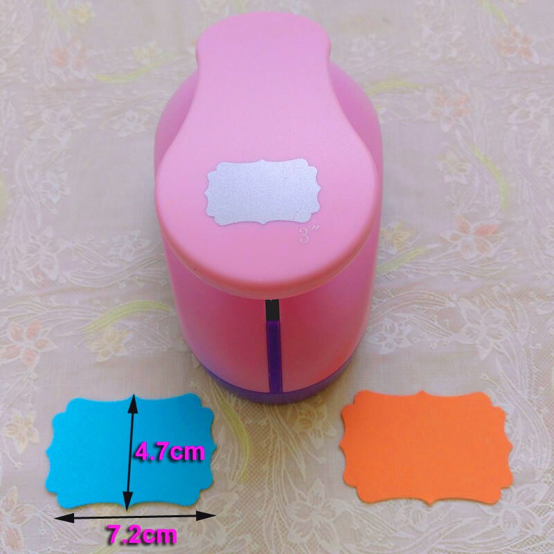 1.5 &quot;-3&quot; Hang Tag Diy Punch Craft Perforator Eva Foam Puncher Kids Scrapbook Paper Cutter Scrapbooking stoten Embossing Apparaat: 1pc 3inch New-Tag