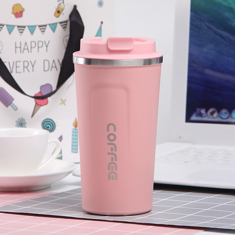 Tasse de voyage à café Portable réutilisable, avec filtre de 380ml/510ml, goutteur de café fait à la main, ensemble de tasses à thé, cafetière: 510ml pink