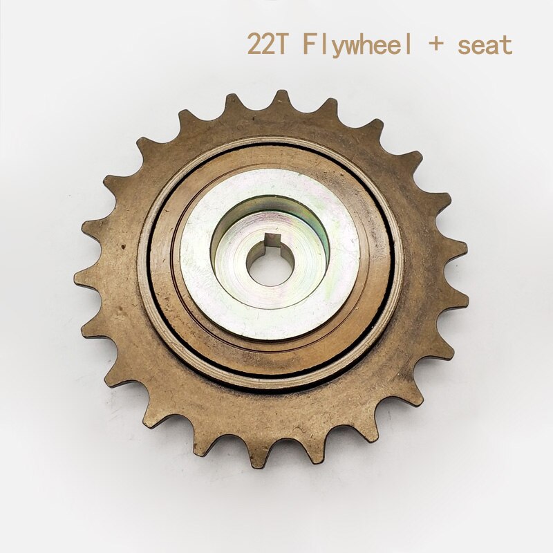 16T 18T 20T 22T Ebike Vrijloop Met Adapter Base Voor Unite Motor 1/2 "X" 1/8 "Chain Fit #410 Fietsketting Voor Links Drive Motor: 22T  Flyw plus seat