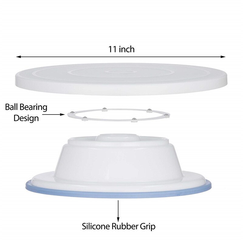 Handleiding Ronde Cake Draaitafel B6 Delige Set Bakken Tools Spatel Taart Decoreren Draaitafel Tafel In Voorraad