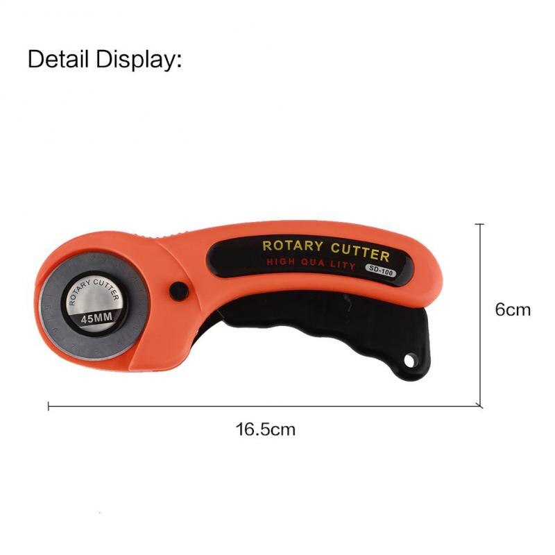 45mm Leather Craft Rotary Cutter Leather Cutting Tool Fabric Cutter Circular Blade DIY Patchwork Sewing Quilting Fabric Cutter
