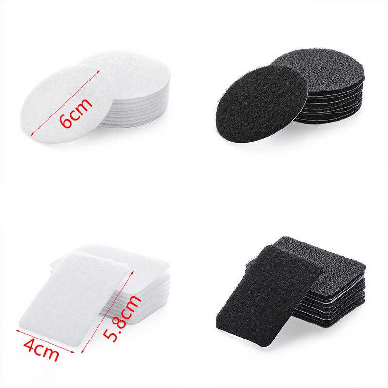 5 Pairs Zelfklevende Haak Lus Sluiting Tape Anti Curling Vloerkleed Mat Grijper Beddengoed Sofa Tapijt Antislip vaste Sticker