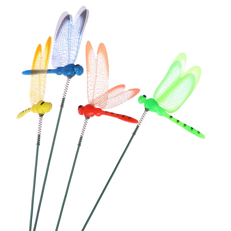 5 kpl/erä kukkakoristelu satunnainen puutarha 30cm keinotekoinen sudenkorento puutarhan nurmikko koristeltu