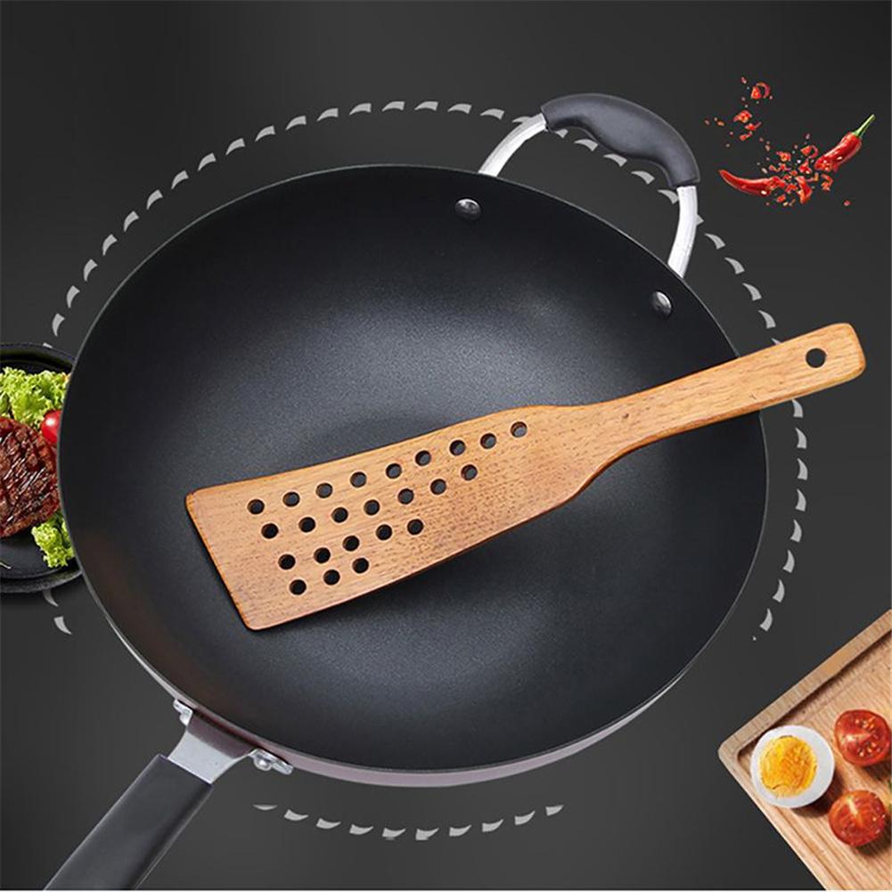 Kitchen Cooking Spatula Fried Eggs Steak Frying Spatula Cooking Tool Wood Turner Spatula Kitchen Utensils