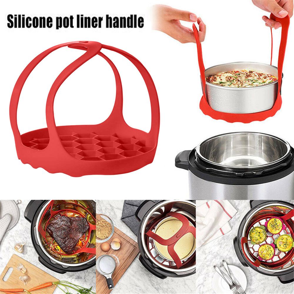 Pressure Cooker Sling Silicone Steamer Lifter Accessories Cookers Kitchen Drain Pad Crock Pot Heat Insulated Mat Egg Rack