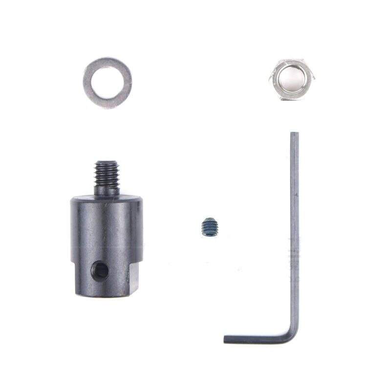 1pcs M6 Motor Shaft Adapter Saw Blade Coupling Joint Connector Chuck Coupler Sleeve Steel