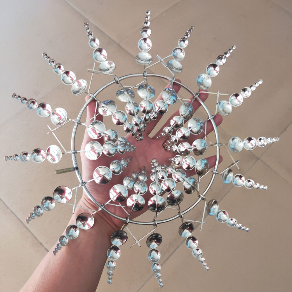 Garden Decoration Outdoor Unique And Magical Metal Windmill Wind Catchers Collectors Rotating 3D Wind Spinners Yard Ornament