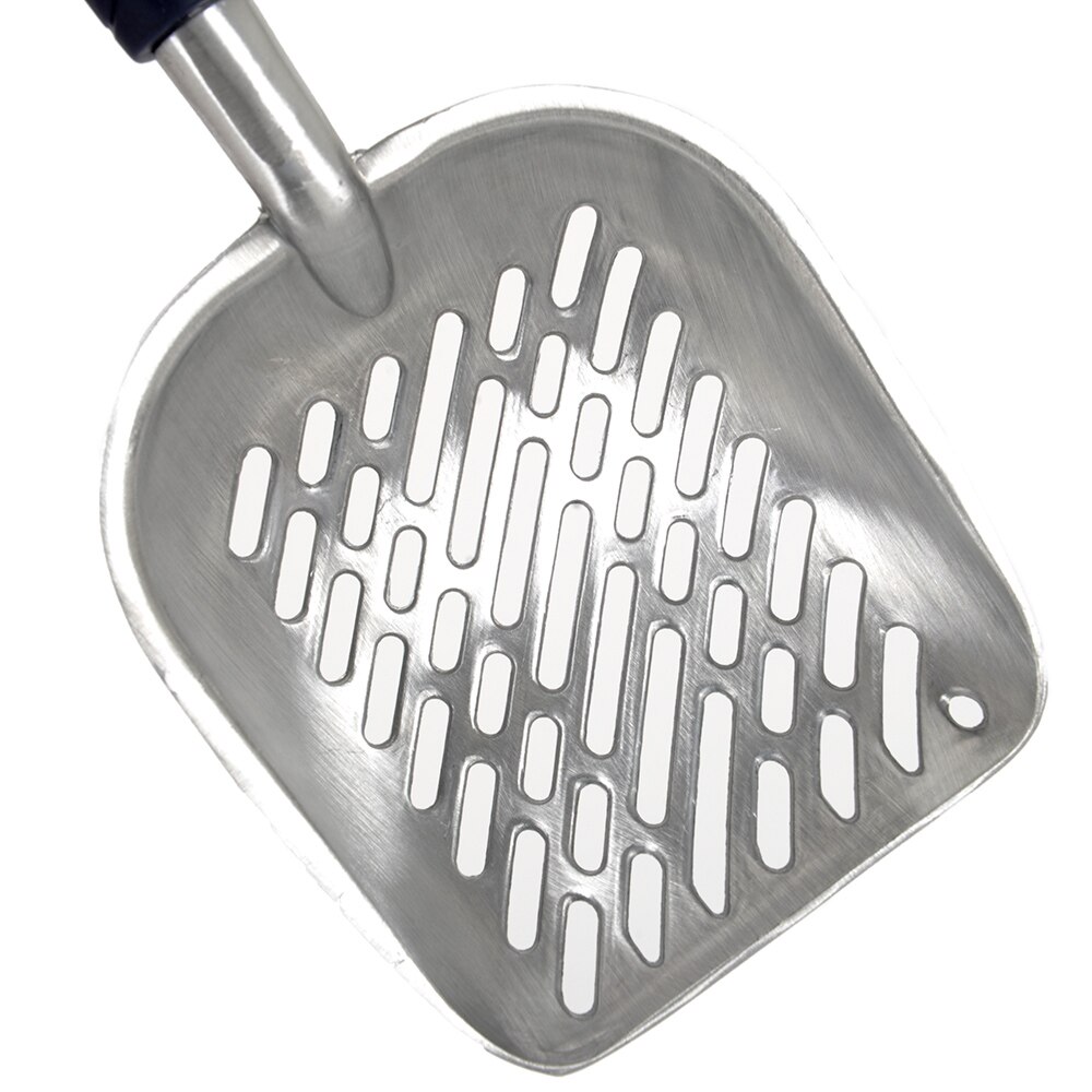 Hoopet poepschep voor kattenbakvulling, aluminium legering schep, kattenzandschep, kattenbakvulling, schoonmaakbenodigdheden voor huisdieren