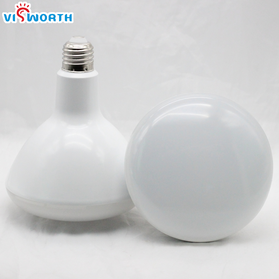 Visworthhigh bright 12w 15w 20w r95 r125 led-pære  e27- fatning led-lampe lang hals  ac 110v 220v 230v 240v varm kold hvid spotlight