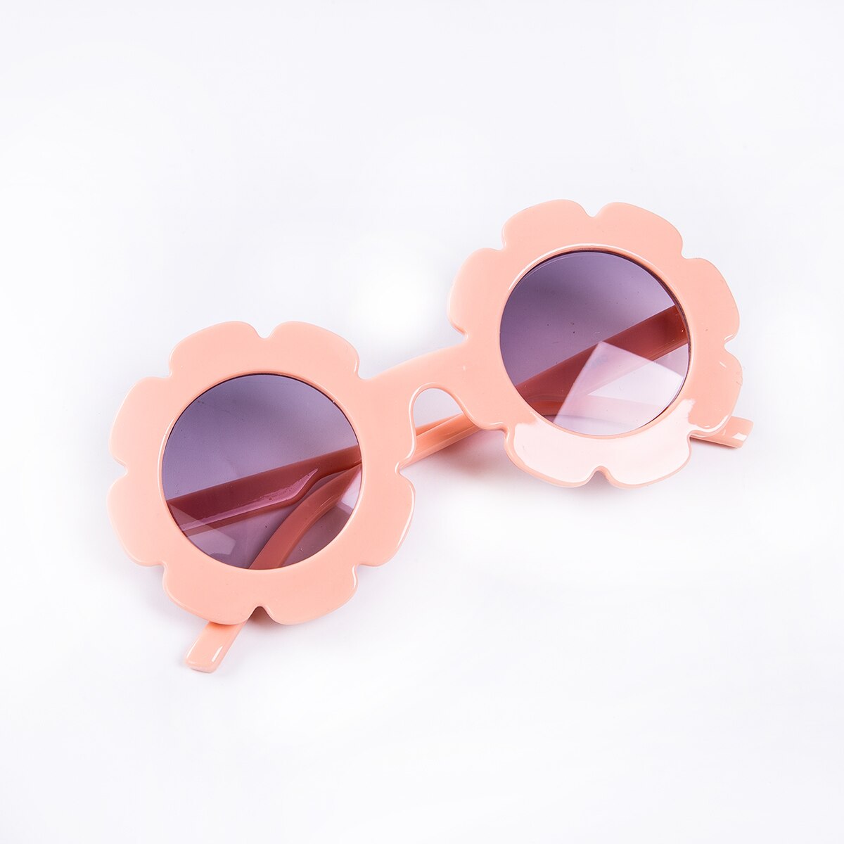 Baby pige dreng solsikke solbriller sommer sødt legetøj børn børn 6 farver anti-uv beskyttelse solbriller: Orange