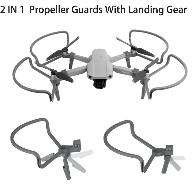 Propelskærme med stigende landingsudstyr propeller beskyttelsesafskærmningsringe til dji mavic air 2 drone tilbehør