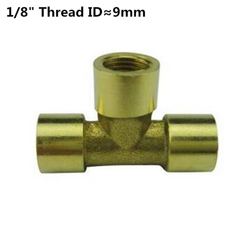 Brass Pipe Fittings 1/8" 1/4" 3/8" 1/2" BSP Female Thread Equal Tee 3 Way Brass Pipe Connectors: A