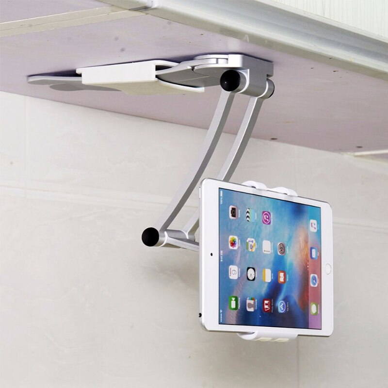 Tablet Mount Stand 2-in-1 Kitchen Wall Counter Top Desktop Mount recipe Holder Stand For 7 to 10 Inch Tablet fits iPad Pro