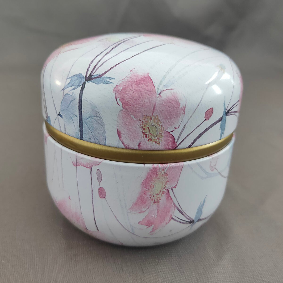 Mini Tea Storage Containers Tea Coffee Tins Flowers Pattern Food Storage Box for Herb Candy Chocolate Sugar Spices Candle: style 2