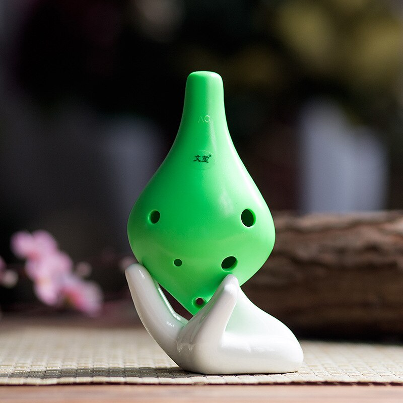 Plastic 6 hole ocarina alto C ocarina School shop zes gaten AC ronde neus onderwijs van ocarina