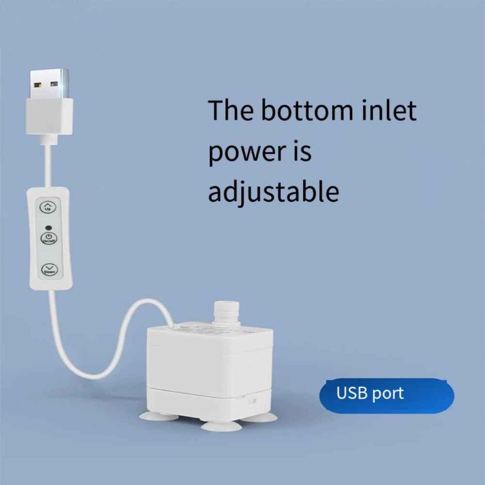Lågtrycksakvarium usb dränkbar pump mini 3w mini dränkbar pump storflödesstötsäker cirkulerande filtreringspump