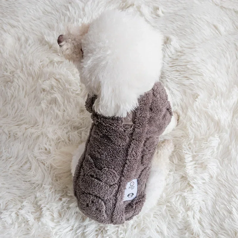 Myke fleece hundeklær vintervarme valpekattungegensere kjæledyrklær til små hunder chihuahua bulldog-klær genser til hunder: Xs / Grønn