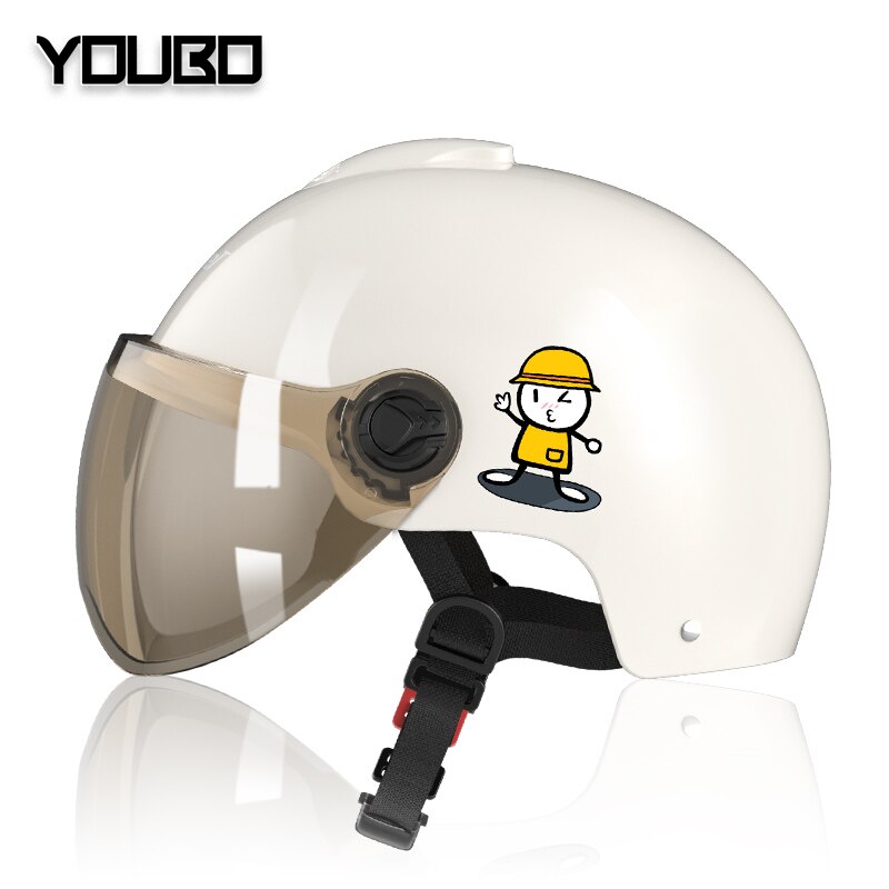 Children&#39;s Electric Motorcycle Helmet Men Women Children Summer Seasons Sunscreen General Full Face Helmet: 4