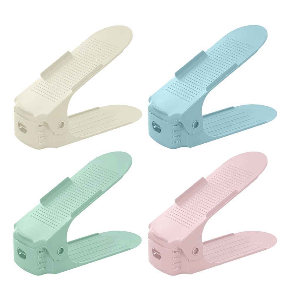 1/5/10pcs Adjustable Shoe Organizer Double Shoe Rack Storage Space Saver Shoes Organizers Stand Shelf for Living Room