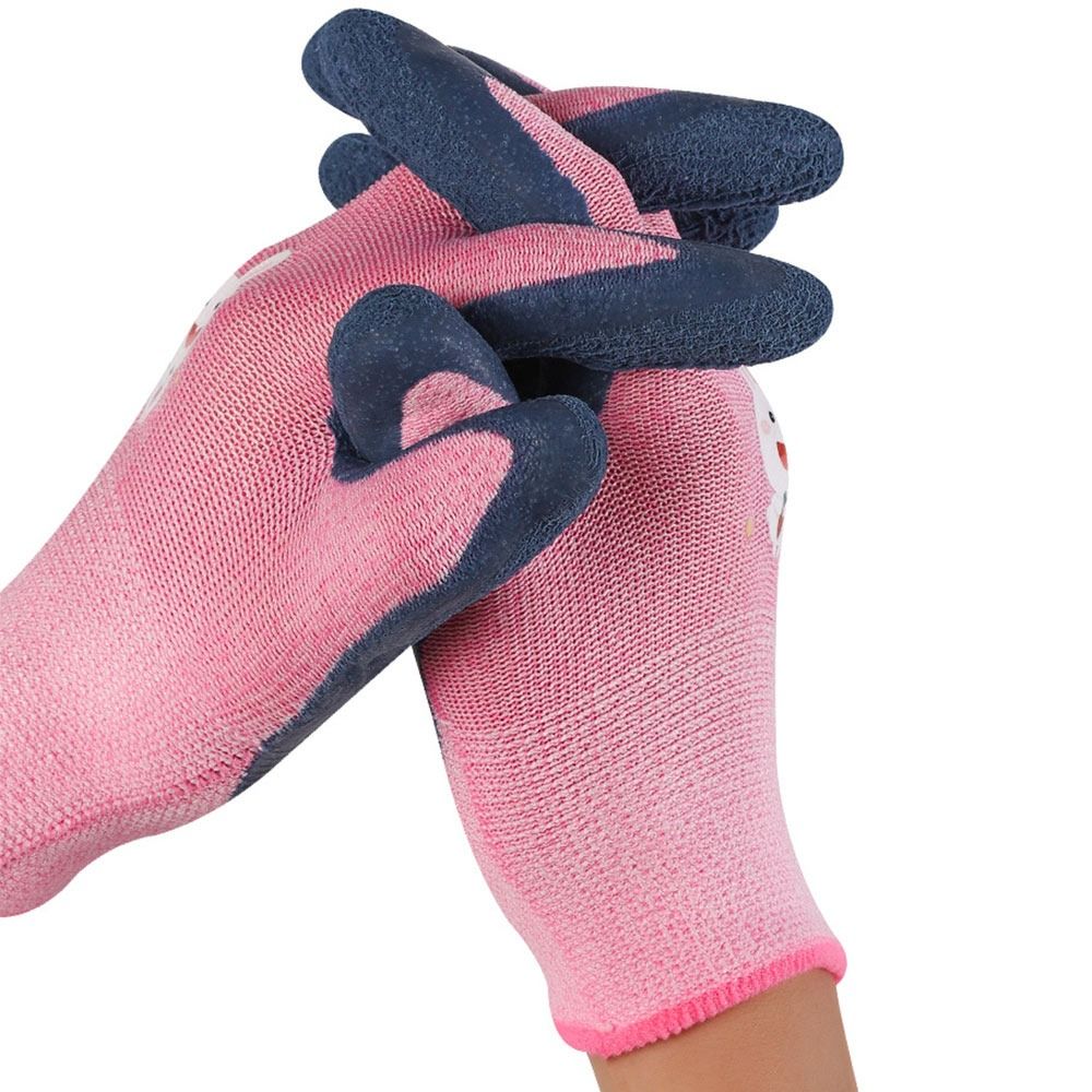 Guantes de trabajo multiusos duraderos para niños, manoplas protectoras de animales de dibujos animados con 13 agujas, guantes de seguridad antideslizantes para jardinería, deshierbe